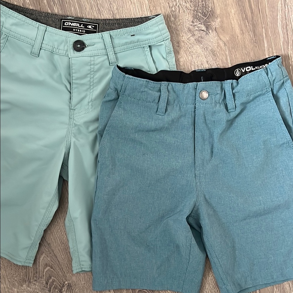 O'Neill and Volcom boys hybrid Blue Shorts
